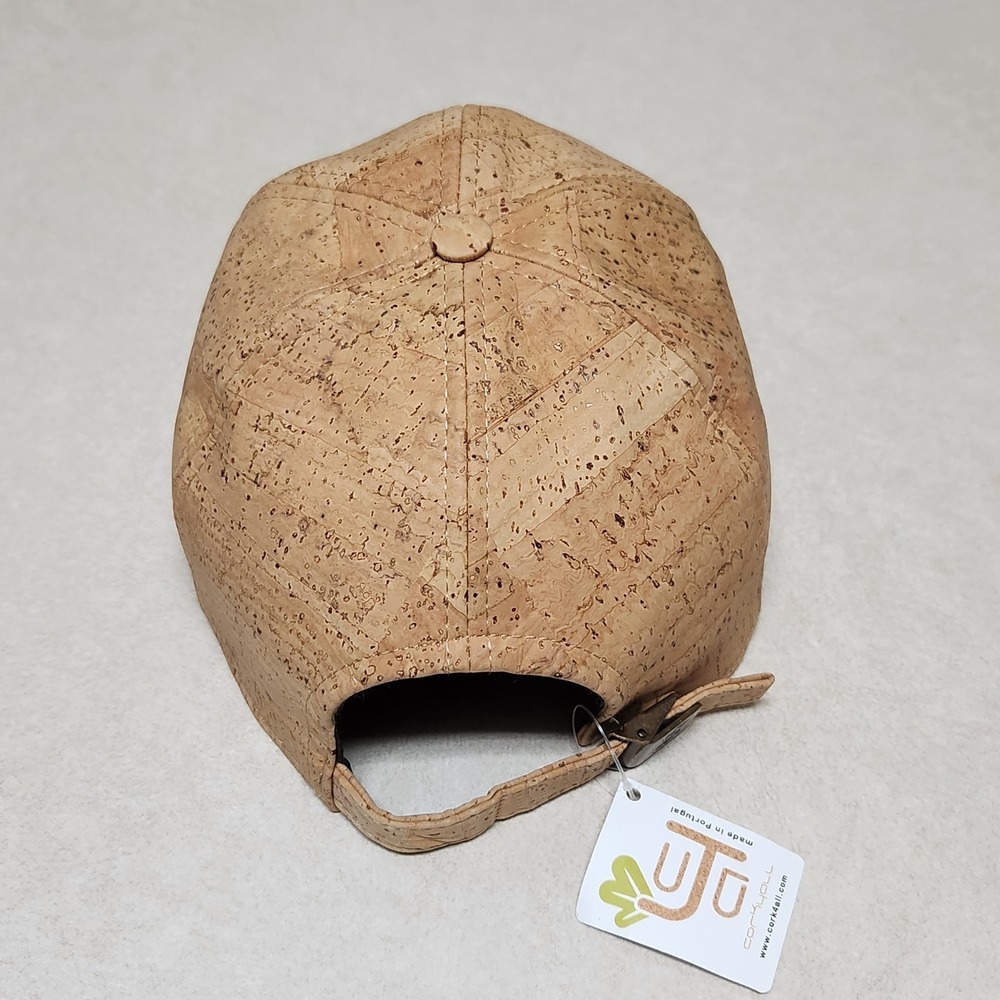 Cork4all Cork Baseball Cap Made in Portugal Adjustable Strap Cotton Liner - Picture 4 of 7